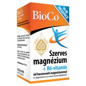 BioCo Szerves MAGNÉZIUM+B6-vitamin MEGAPACK 90 db