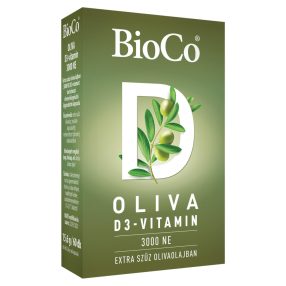 BioCo OLIVA D3-vitamin 3000 NE lágyzselatin kapszula 60 db