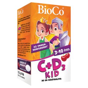 BioCo C+D3 KID cseresznyés rágótabletta 90 db